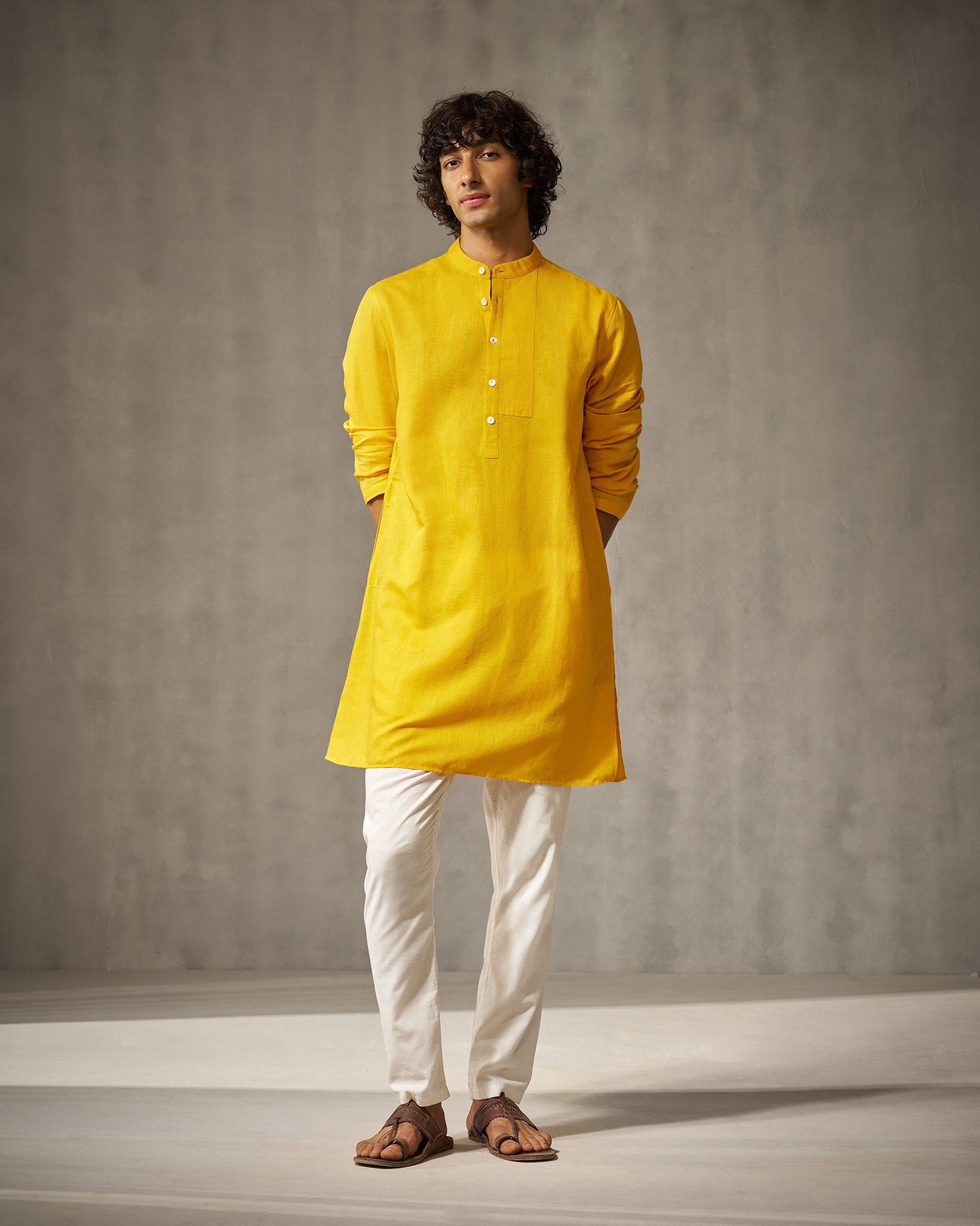 Crescent Kurta - Ochre