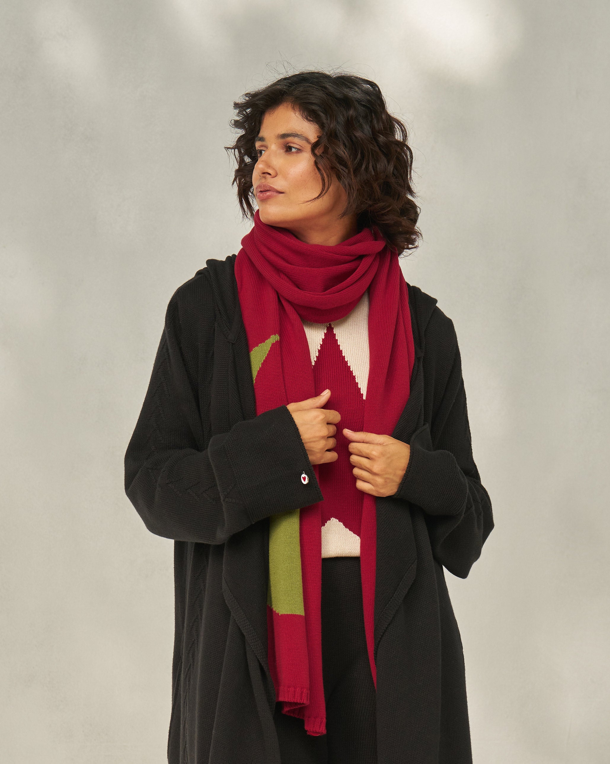 Luna Scarf - Red