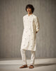 Neckband Kurta - Ivory Embroidery