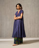 Nuhi Kurta - Navy Embroidered