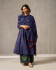 Nuhi Kurta - Navy Embroidered