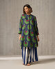 Lazy Sunday Tunic - Navy & Green Print