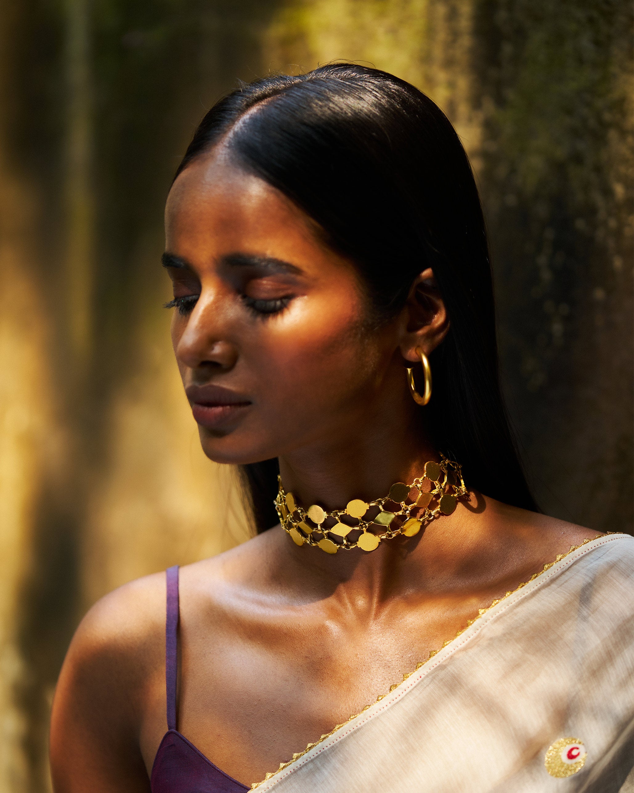 Anaar Choker - Gold