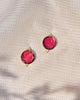 Anar Glass Seal Studs Small - Red