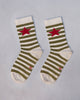 Stripey Socks - Olive & Oatmeal