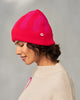 Stripey Beanie - Red & Fuchsia