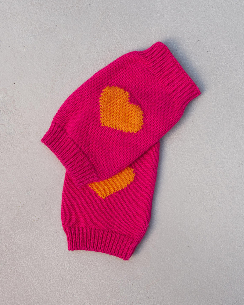 Luna Mittens - Fuchsia