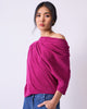 Ukiyo Off Shoulder Top - Berry