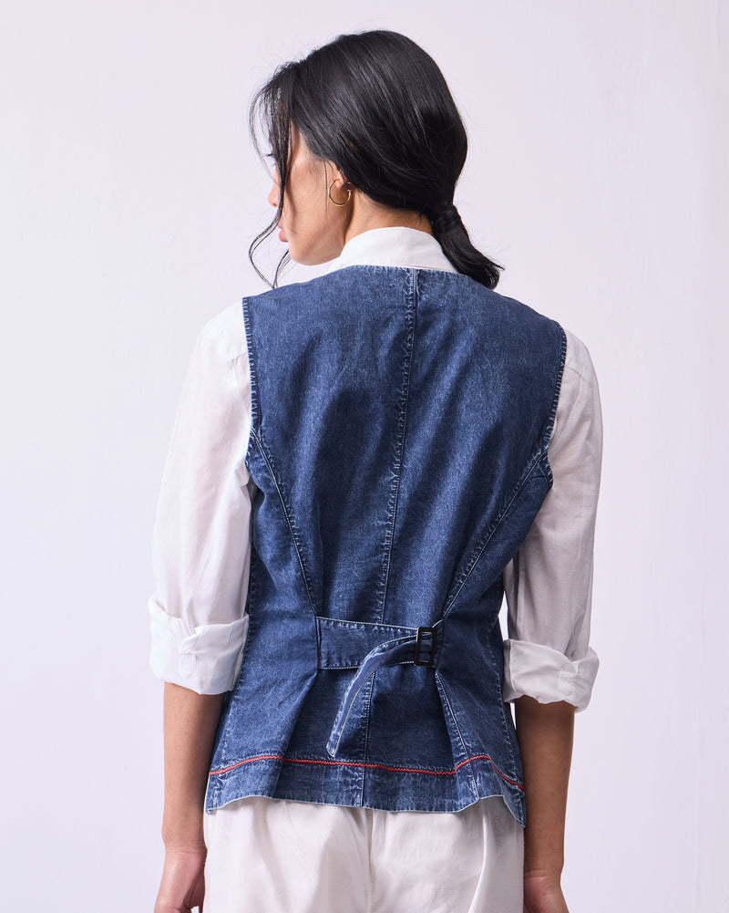 Travel Waistcoat - Denim