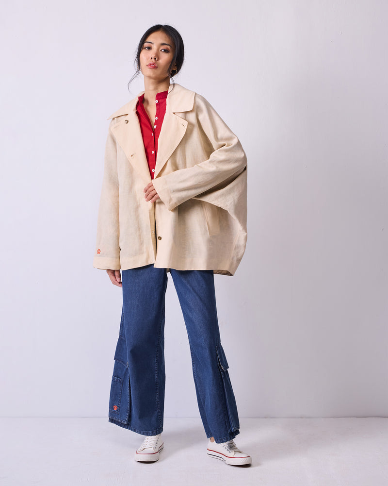 Batwing Jacket - Beige