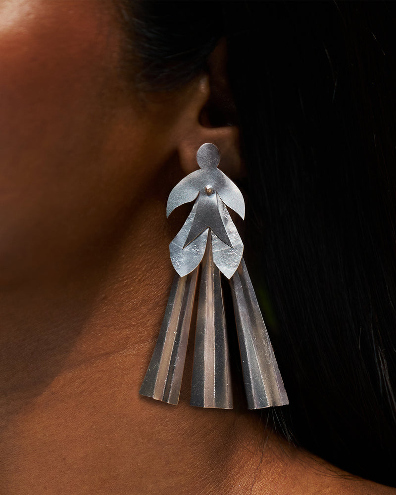 Athena Earrings - Silver