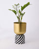 Gilded Stripes Planter