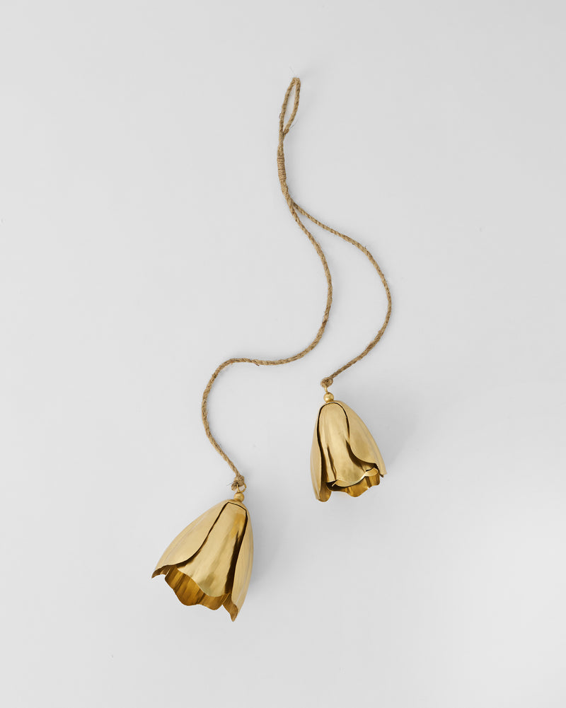 Poppy Flower Bells - Set of 2
