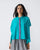 Asymmetrical Hem Top - Aqua