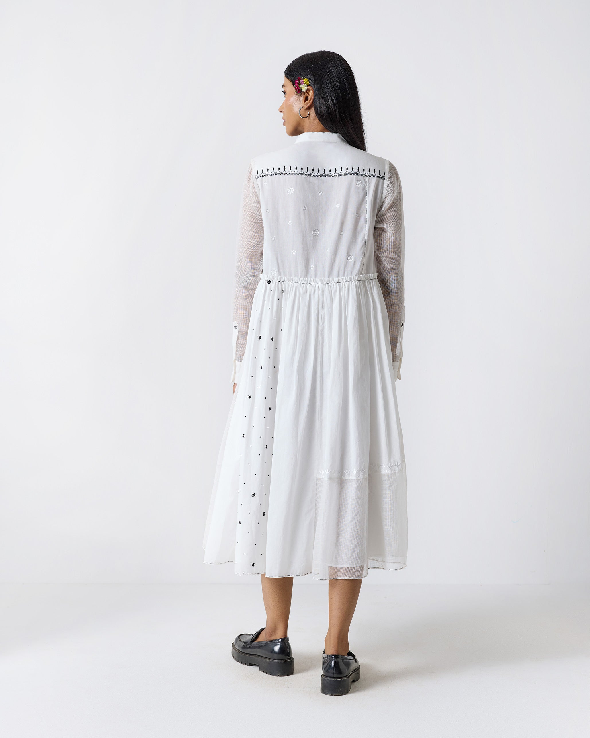 Rayna Dress - White Embroidery