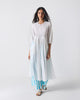 Pleated Waist Kurta - White