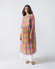 Pleated Waist Kurta - Multi Color Checks