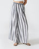 Ceylon Pyjamas - Charcoal & White Stripes