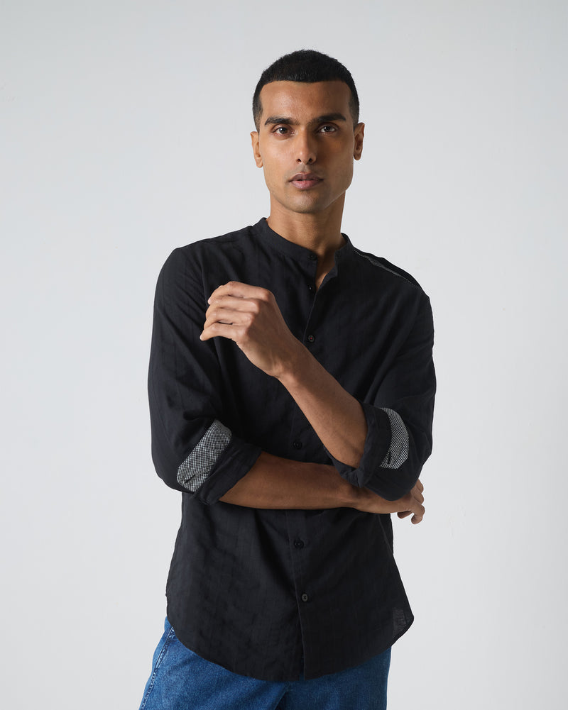 Varkala Shirt - Black Stripes