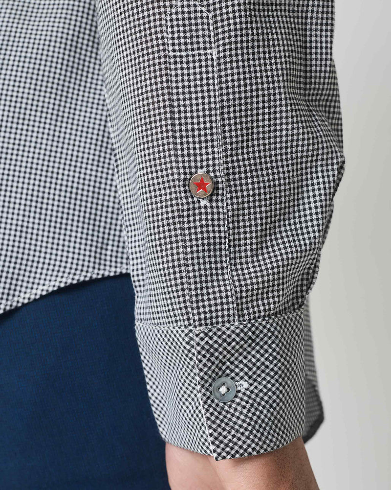 Musafir Pocket Shirt - Black Checks