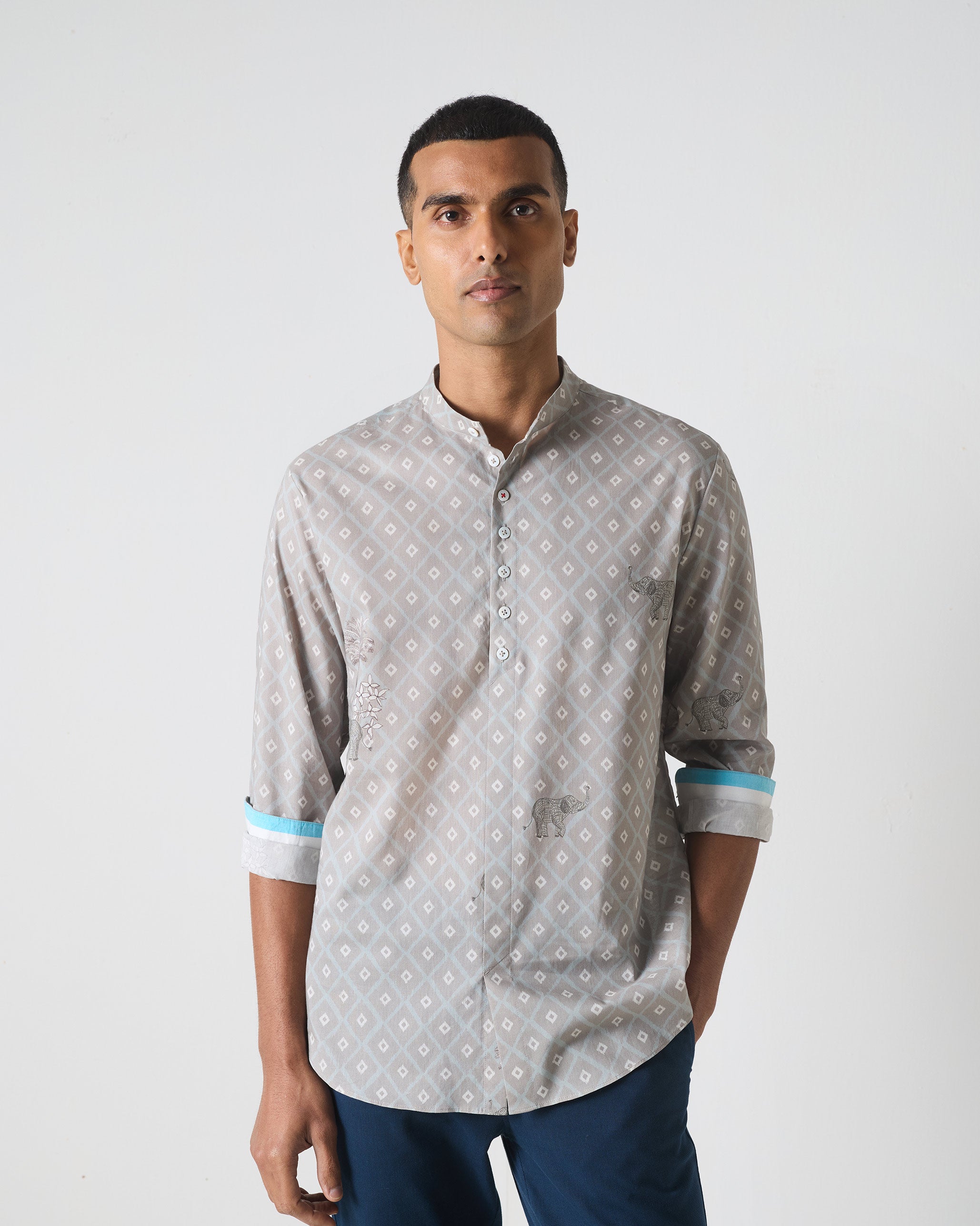 Angtak Shirt - Grey Print