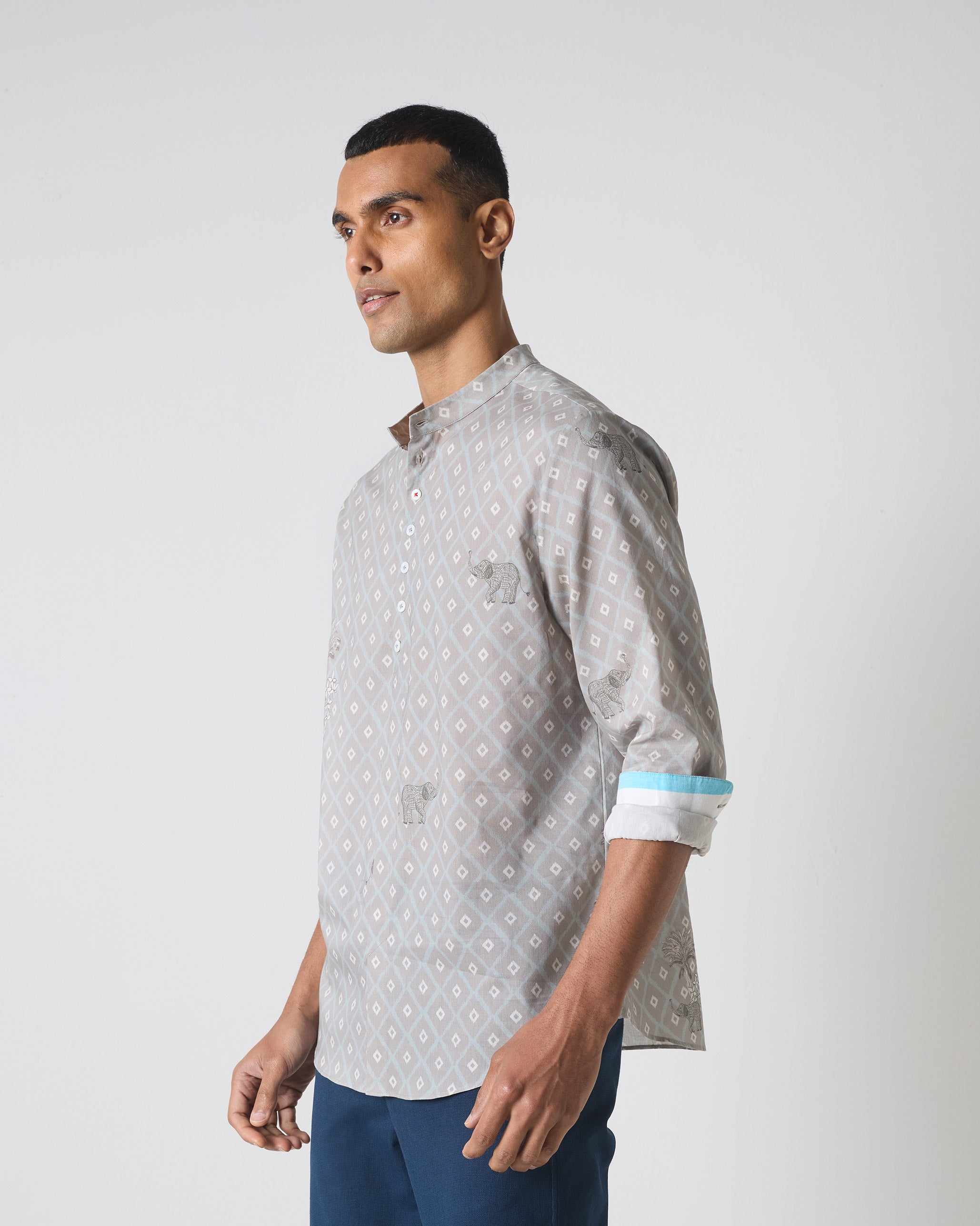 Angtak Shirt - Grey Print