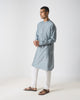 Astral Kurta - Grey & Silver Print