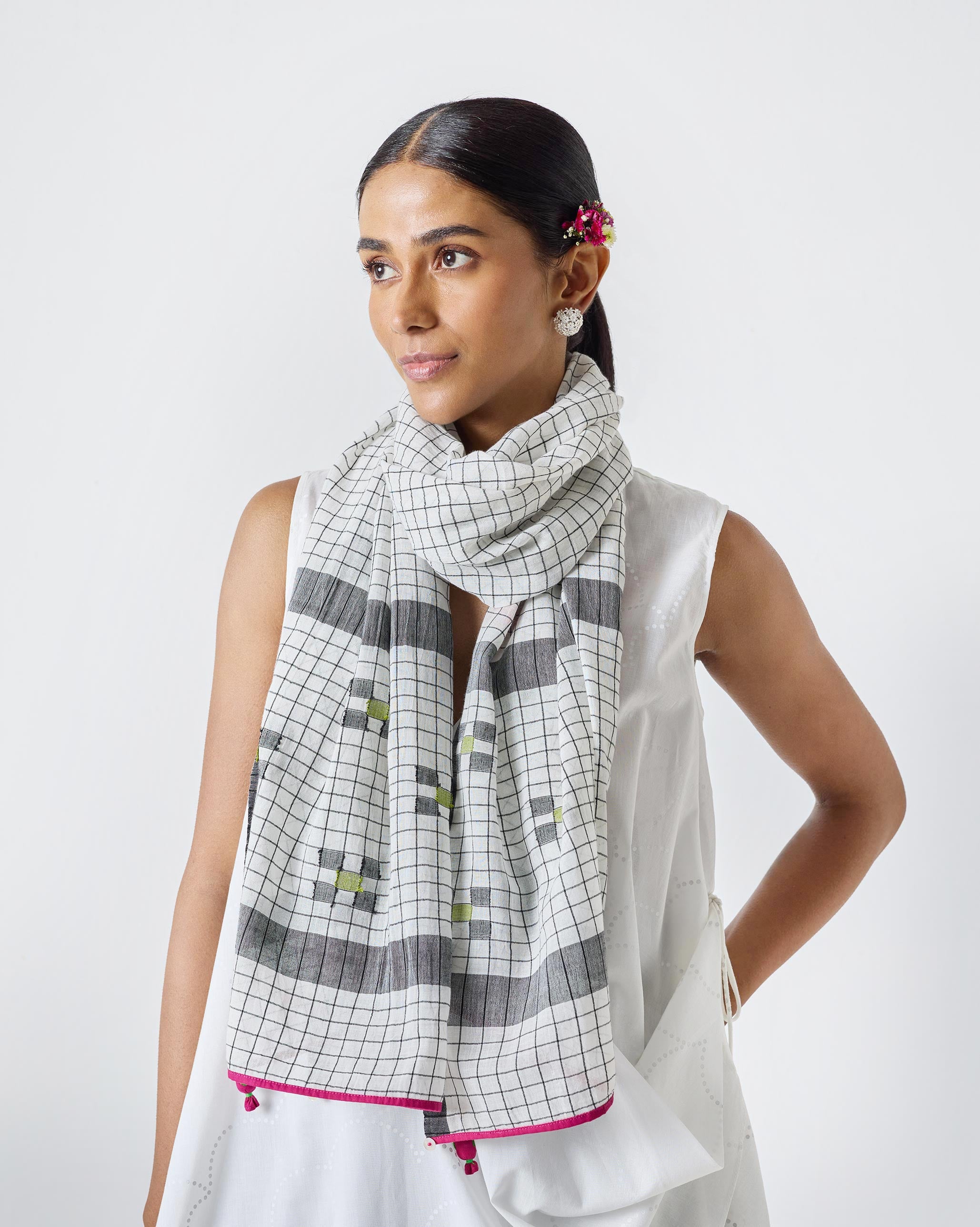 Kandy Scarf - Black & White