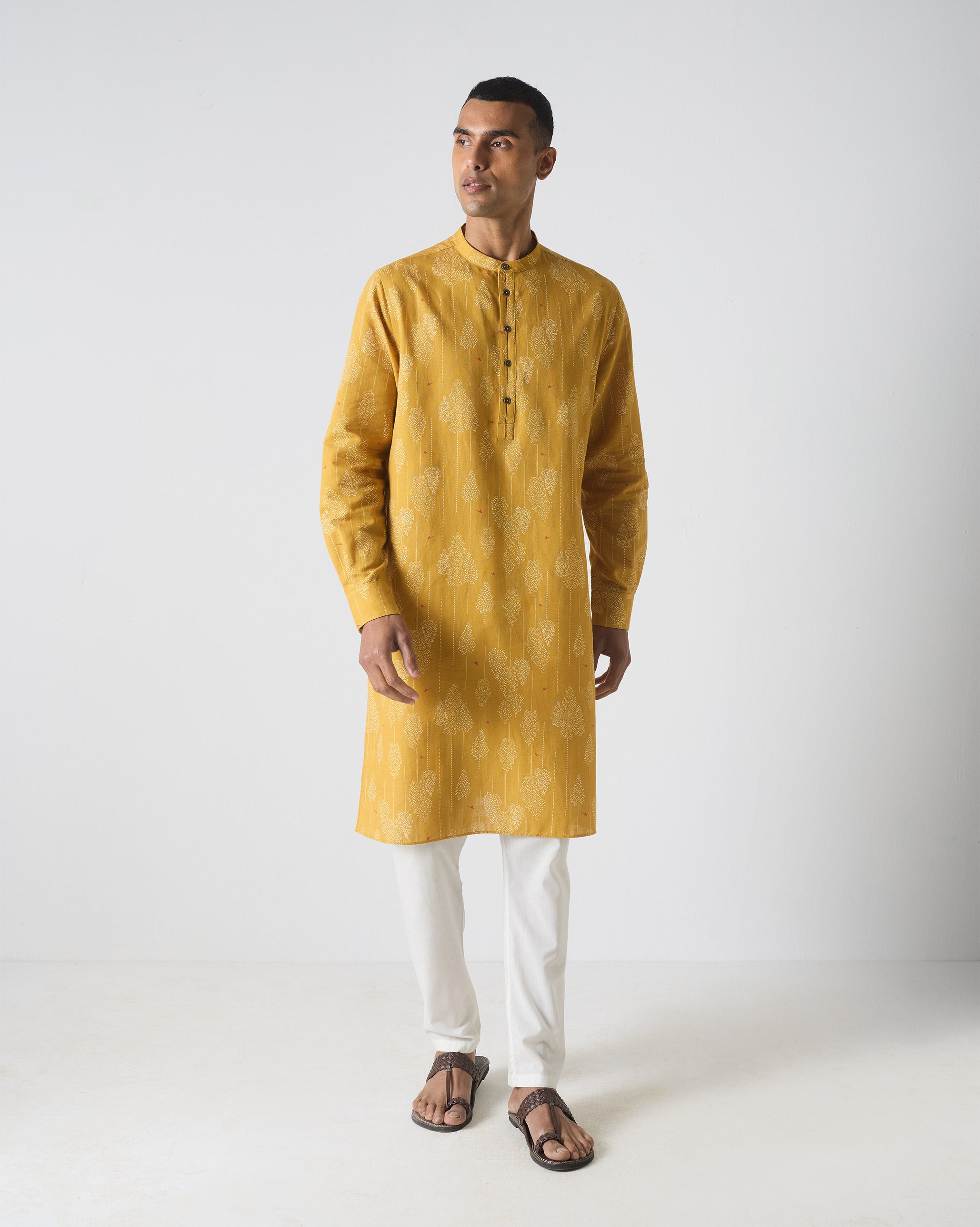 Astral Kurta - Ochre Print