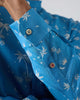 Nawab Shirt - Blue & White Print