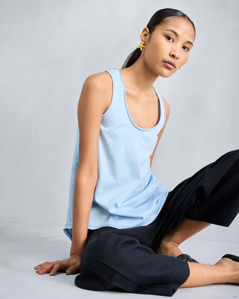 Ukiyo Racerback Tank - Denim