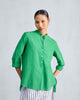 Mandarin Collar Top - Green