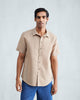 Half Sleeve Shirt - Beige