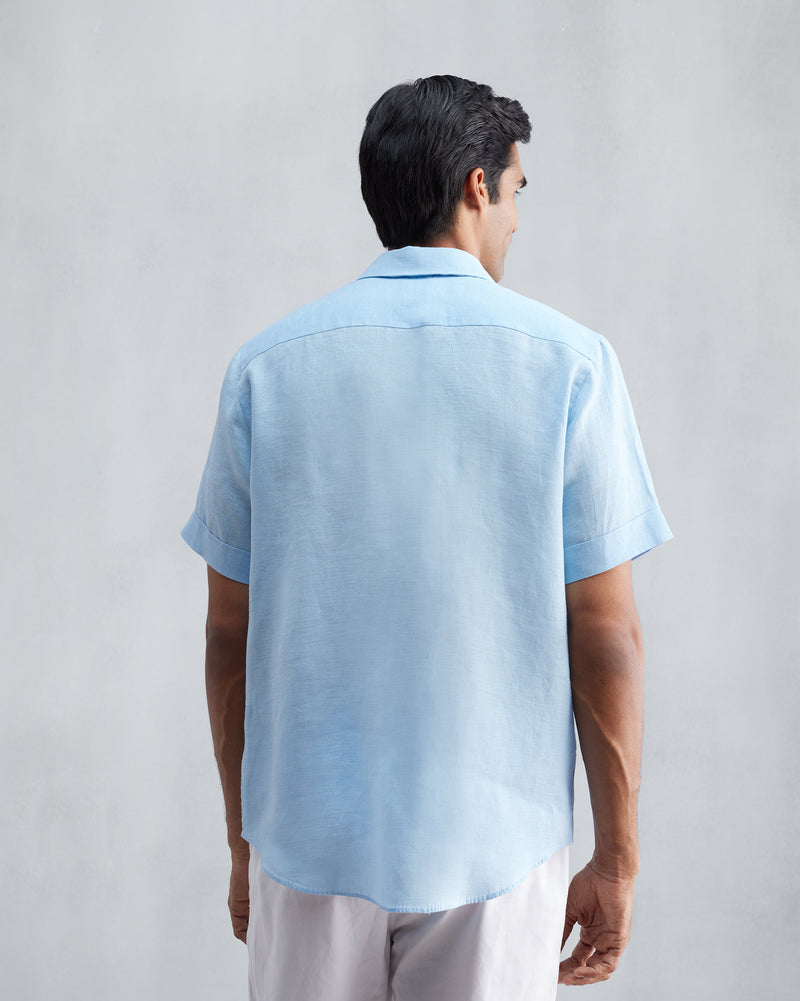 Half Sleeve Shirt - Light Blue