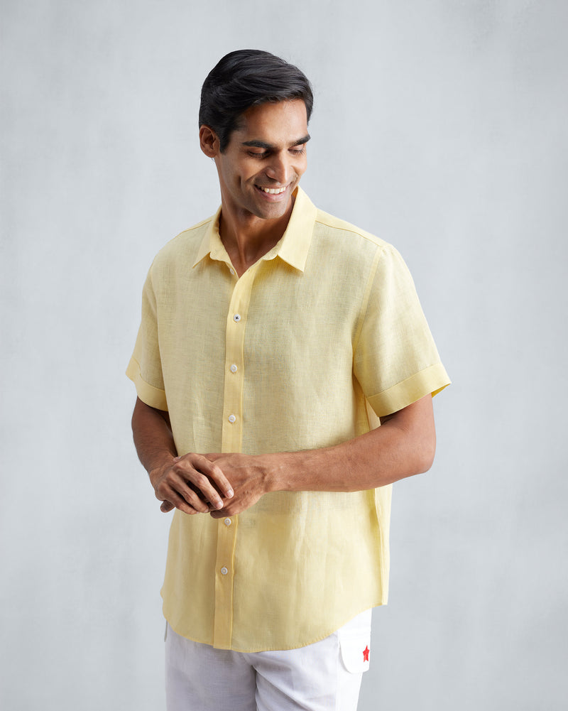 Half Sleeve Shirt - Lemon