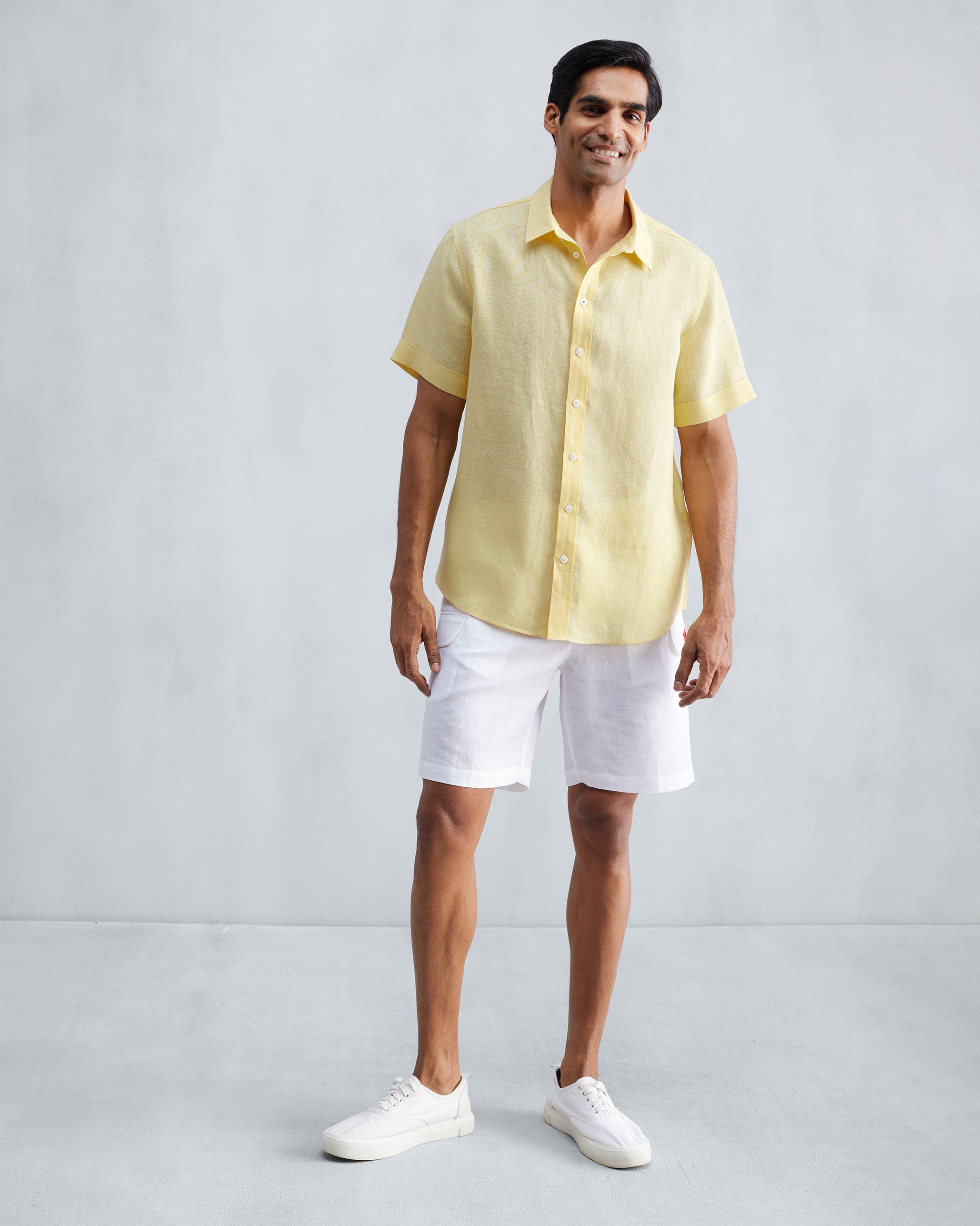 Half Sleeve Shirt - Lemon