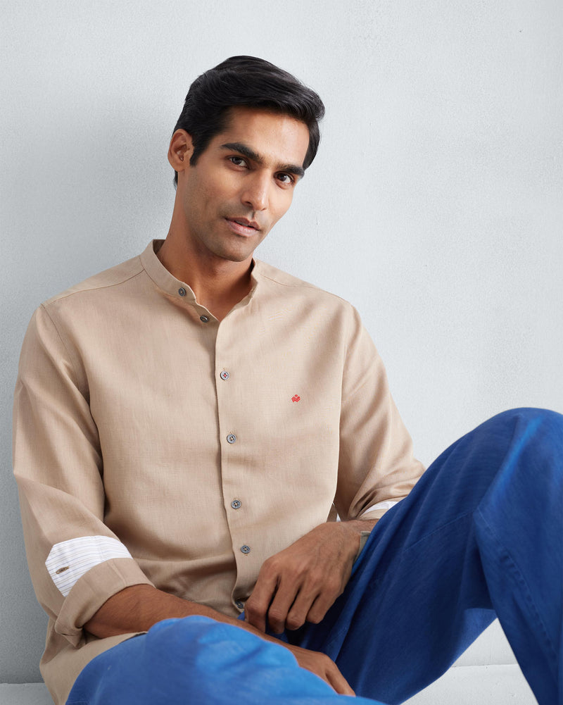 Nawab Shirt - Beige