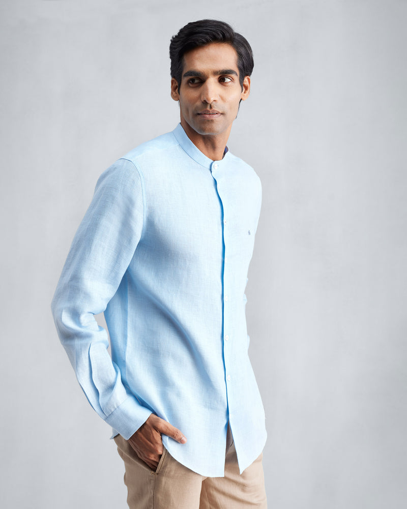 Nawab Shirt - Light Blue