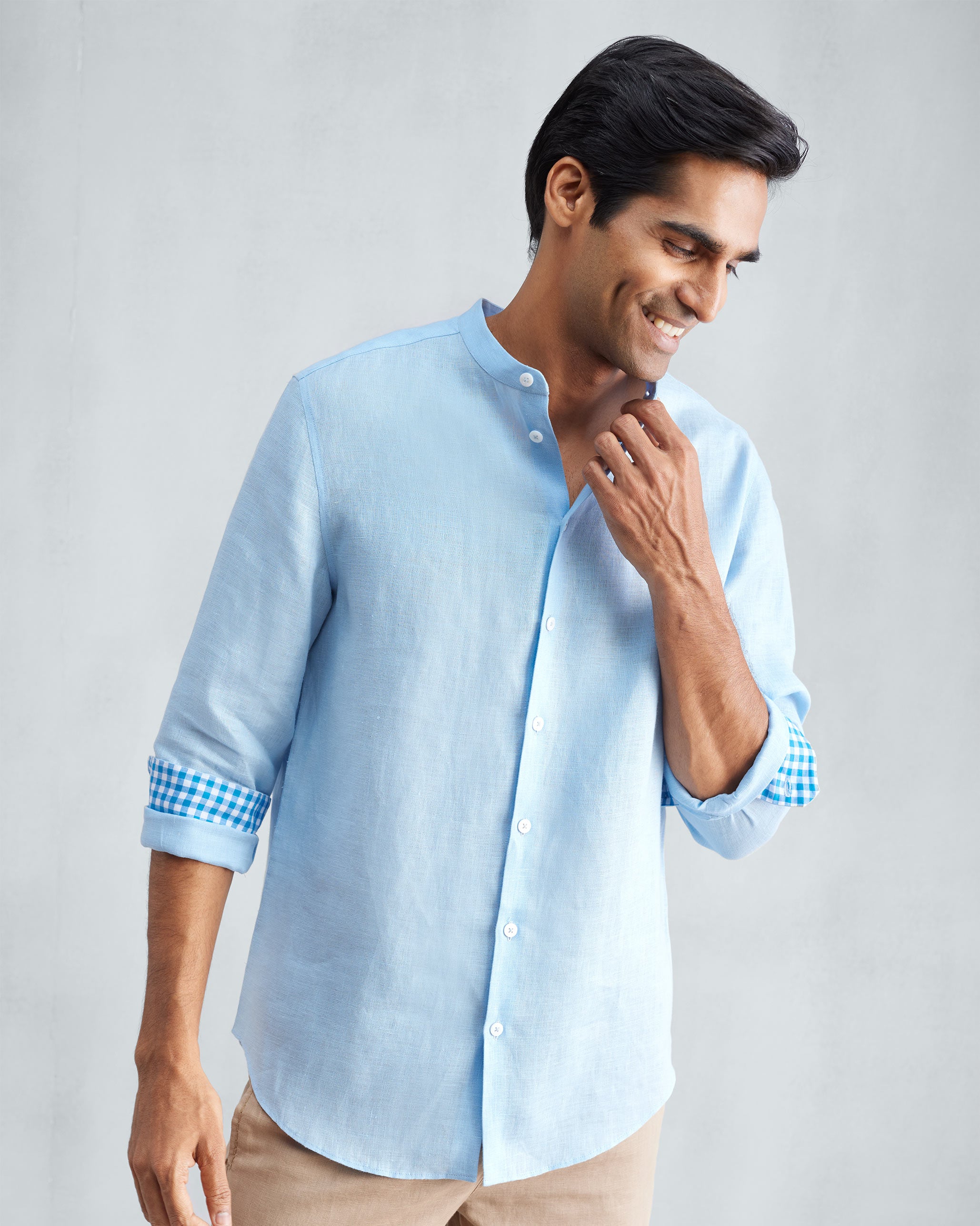 Nawab Shirt - Light Blue