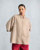 Drop Armhole Shirt - Beige