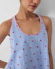 Moshi Racerback Top - Blue & Red Print