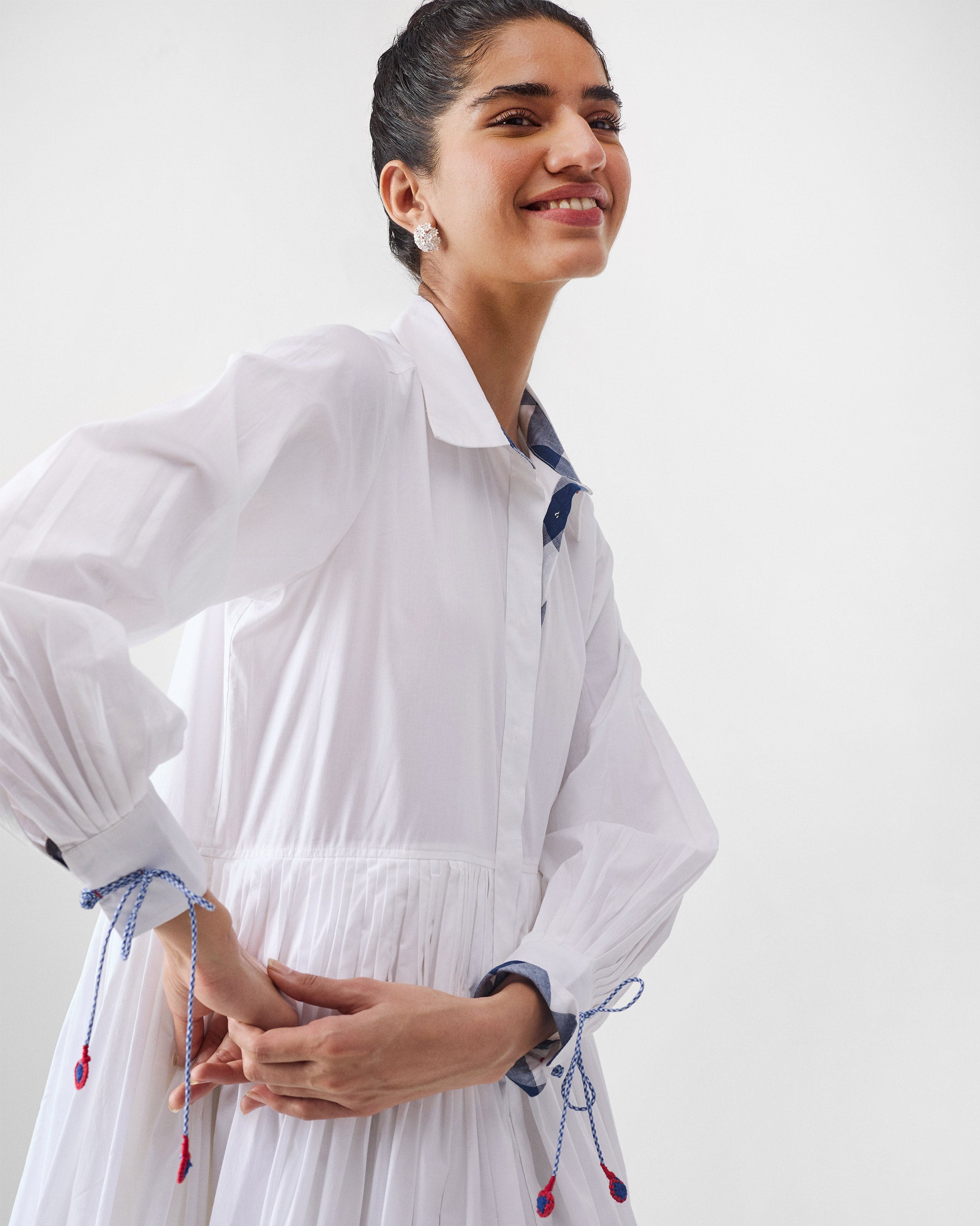Puritsu Shirt Dress - White
