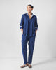 Kaiteki Pants - Navy Seersucker
