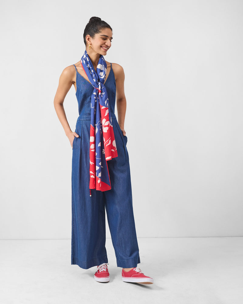 Bow Jumpsuit - Denim