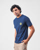 Limelife T-shirt - Navy & Lime Print
