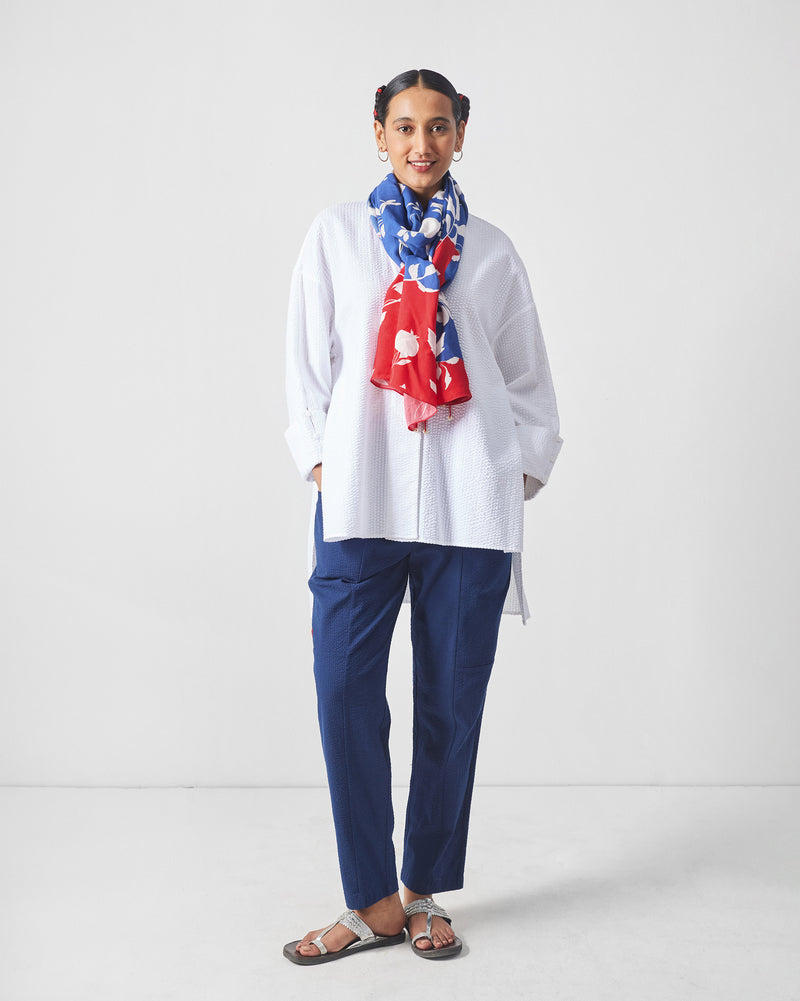 Hana Scarf - Blue & Red