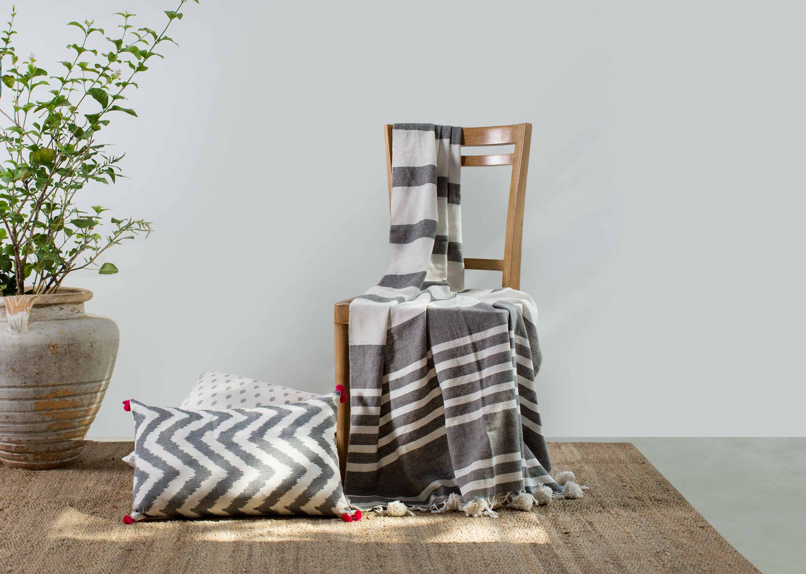 Woven Stripes Throw