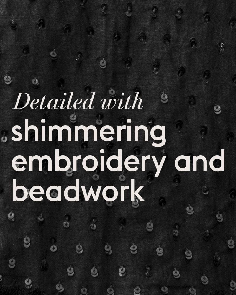 SHIMMERING EMBROIDERY & BEAD WORK