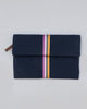 Fold Over Clutch - Navy