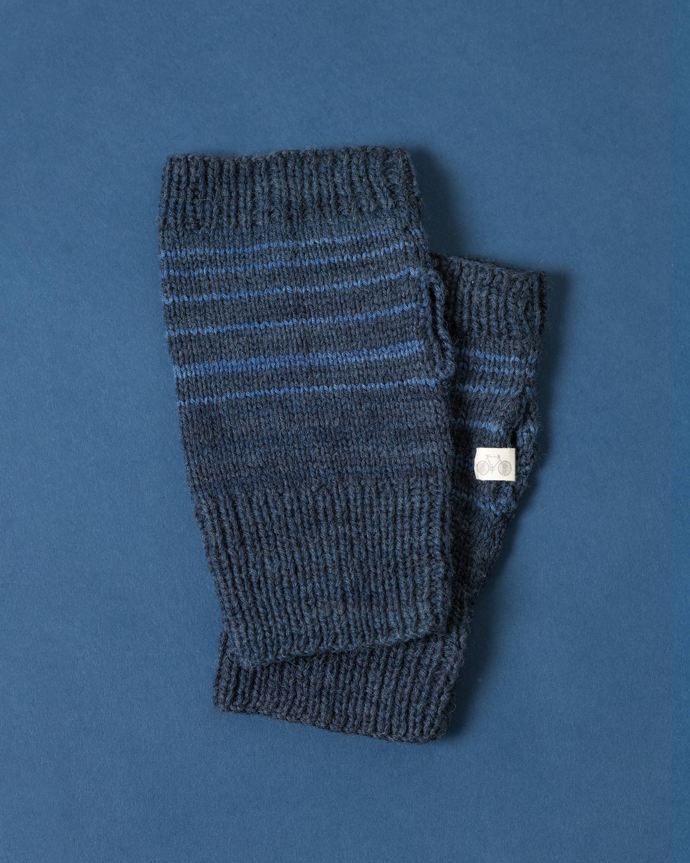 Jack Frost Woolen Gloves - Indigo